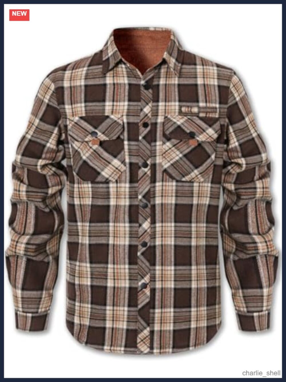Mens Flannel Shirt Long Sleeve Plaid Button Down